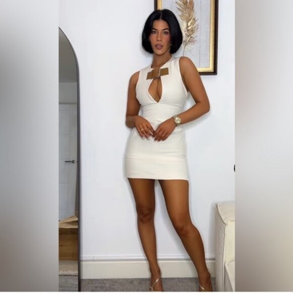 ZARA BELTED TAILORED DRESS - Picture 2 of 4